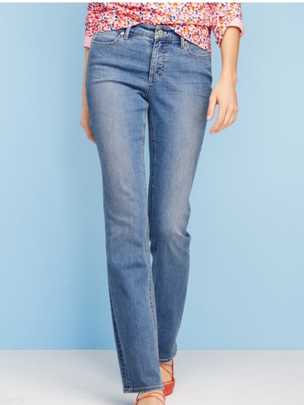 Talbots Flawless Five-Pocket Straight Jeans 2P - Picture 1 of 7